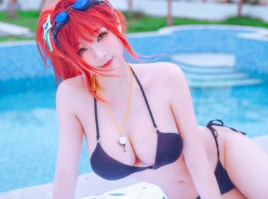 【COS正片】叉子宝宝泳装cos 碧蓝航线4周年 扎拉