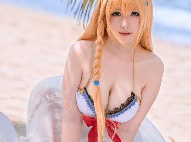 【COS正片】是本末末夏日泳装cos 公主连结佩可莉姆