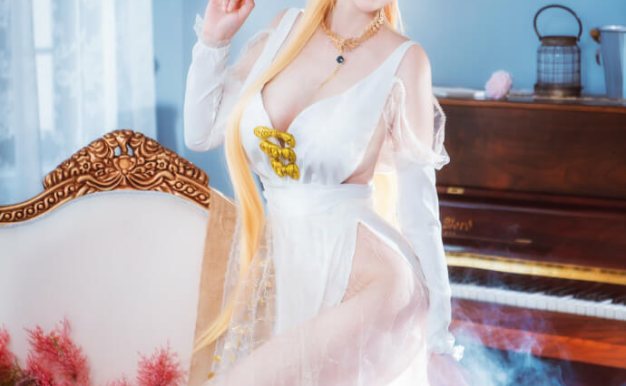 【COS正片】yui金鱼婚纱cos少女前线 OTs-14 天意佳人